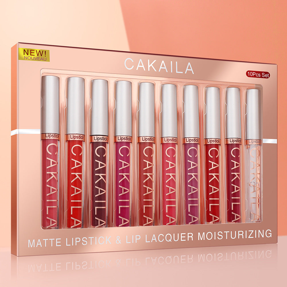 Pack Of 10 Matte Nonstick Cup Waterproof Lip Gloss Pack Of 10 Matte Nonstick Cup Waterproof Lip Gloss